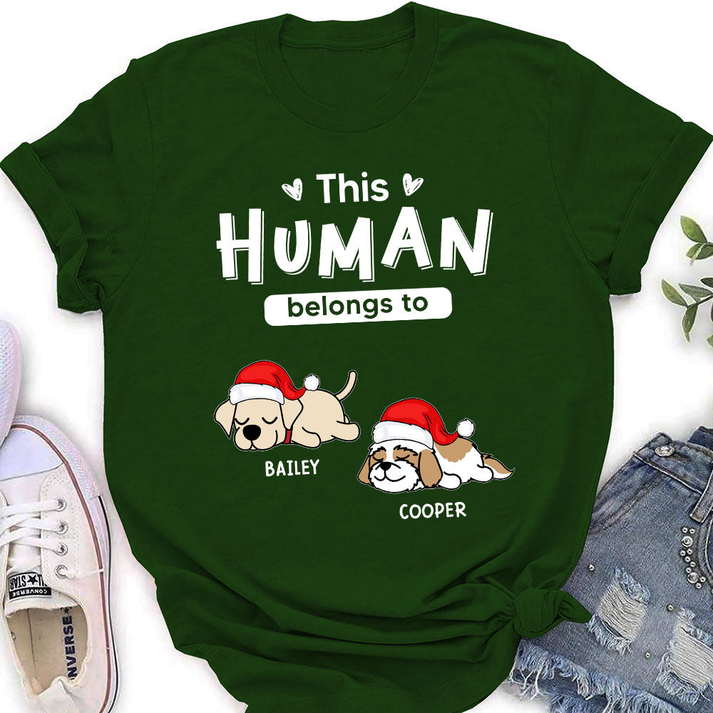 Customizable Sleeping Dogs Personalized Women's T-shirt - Ideal Gift for Pet Lovers