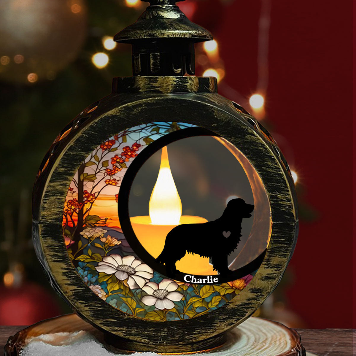Heartwarming Personalized Custom Christmas Lantern - Don't Cry Over Christmas Endings