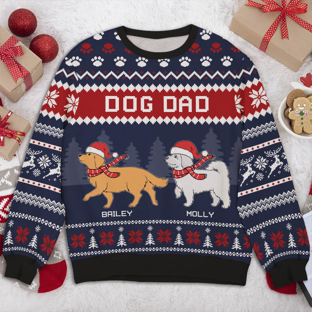 Personalized All-Over-Print Sweatshirt for Dog Moms and Dads