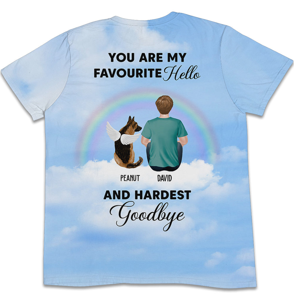 Personalized Pawprint All-over-print T-shirt - A Unique Gift for Loved Ones