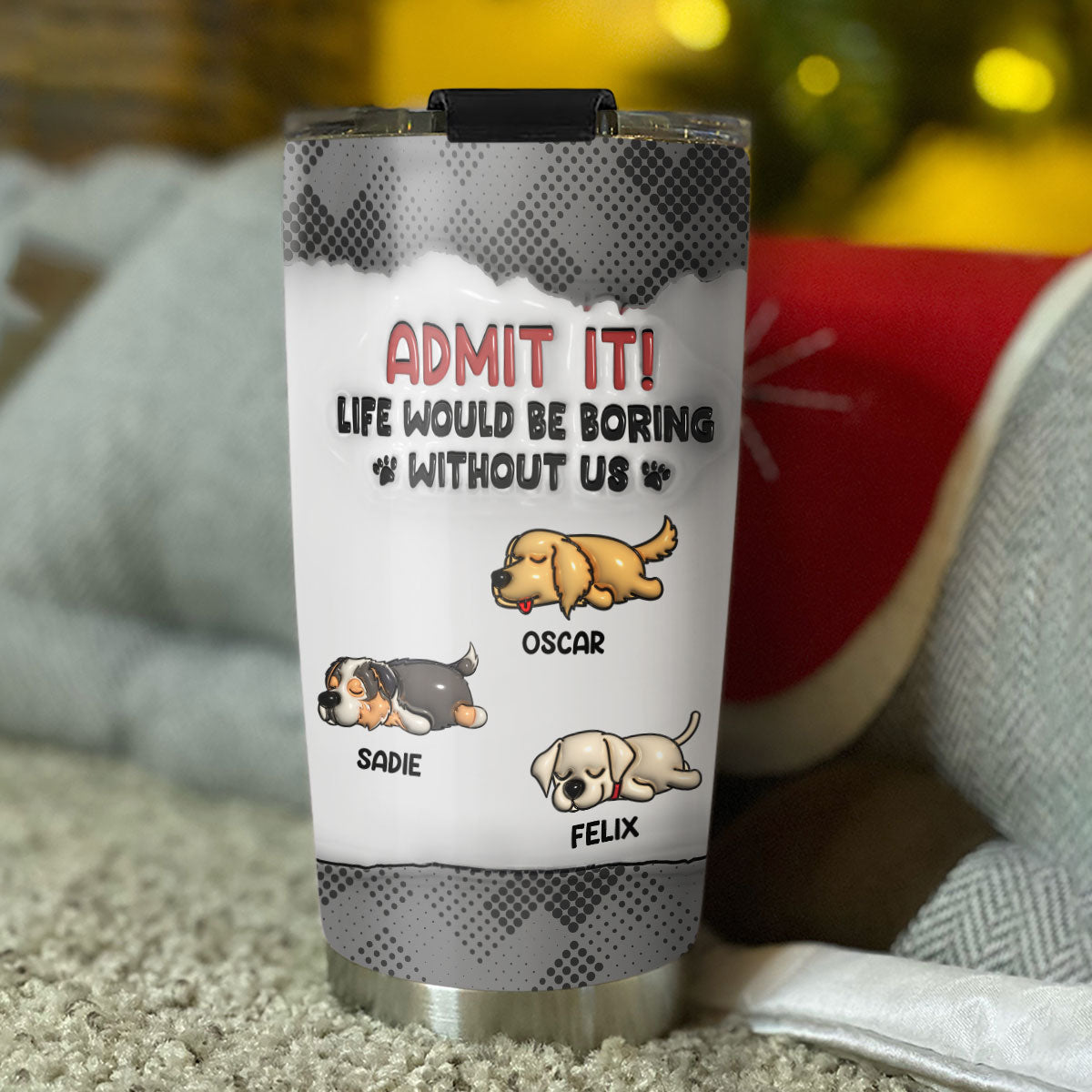 Personalized 3D Inflated Effect Tumbler - Your Must - Have Drinkware