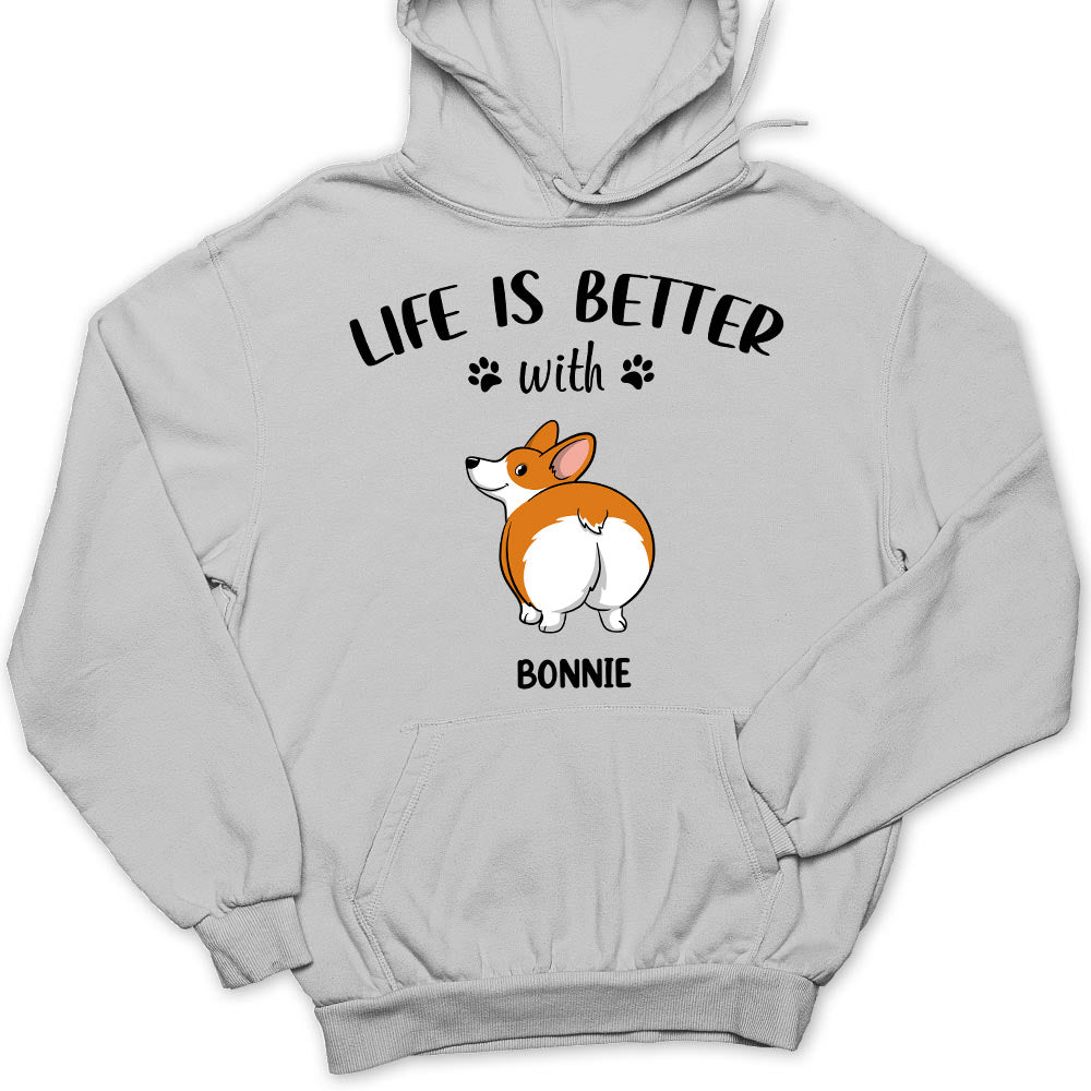 Personalized 'Life Is Better With Dog Butt' Custom Hoodie - Ideal Gift for Pet Lovers
