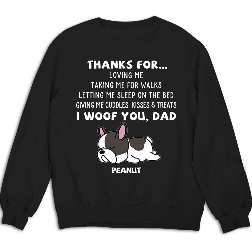 Personalized 'Thanks For Loving Me' Custom Sweatshirt - Ideal Gift for Pet Lovers