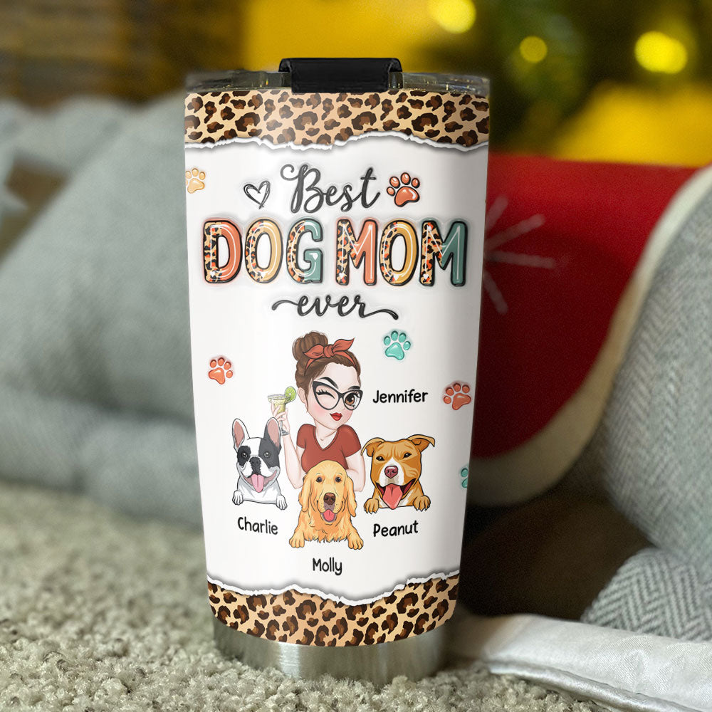 Best Mom Forever - Personalized 3D Inflated Effect Custom Tumbler