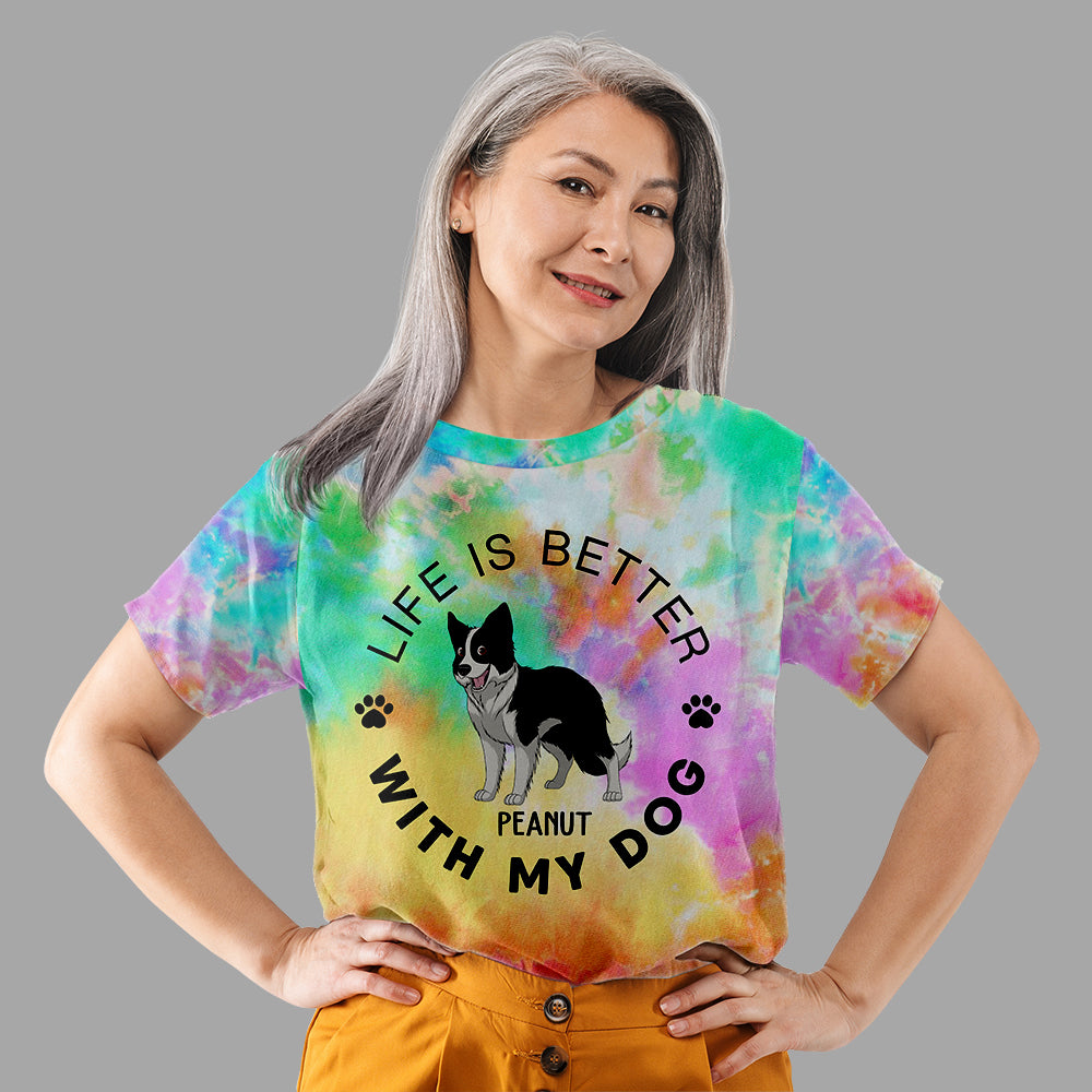 Life Is Better - Customizable All-Over Print Personalized T-Shirt