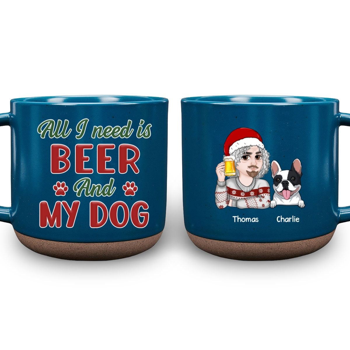 Personalized Custom 'All I Need Is My Dog' Ceramic Mug
