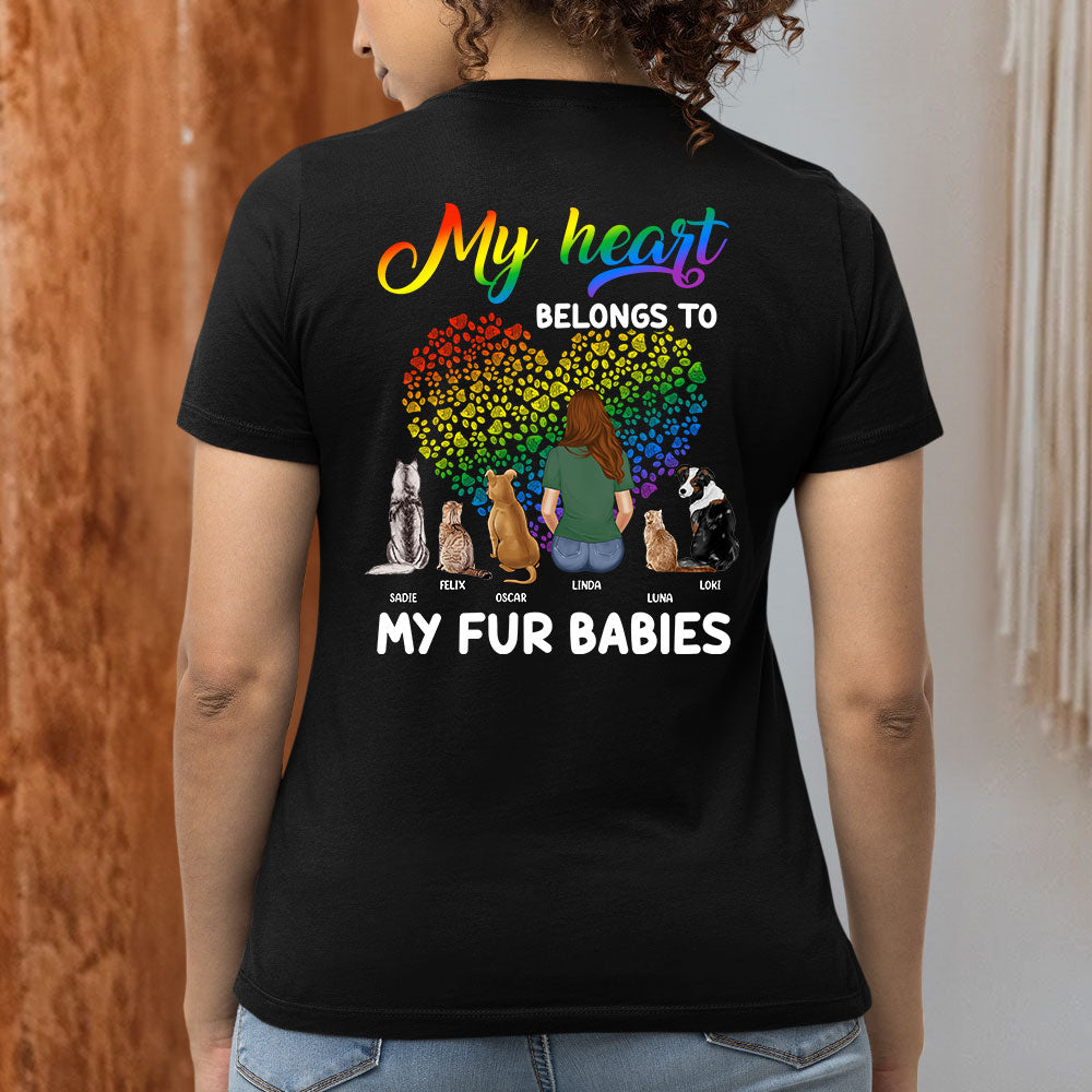 My Fur Babies - Customizable Personalized Women's T-shirts for Pet Lovers