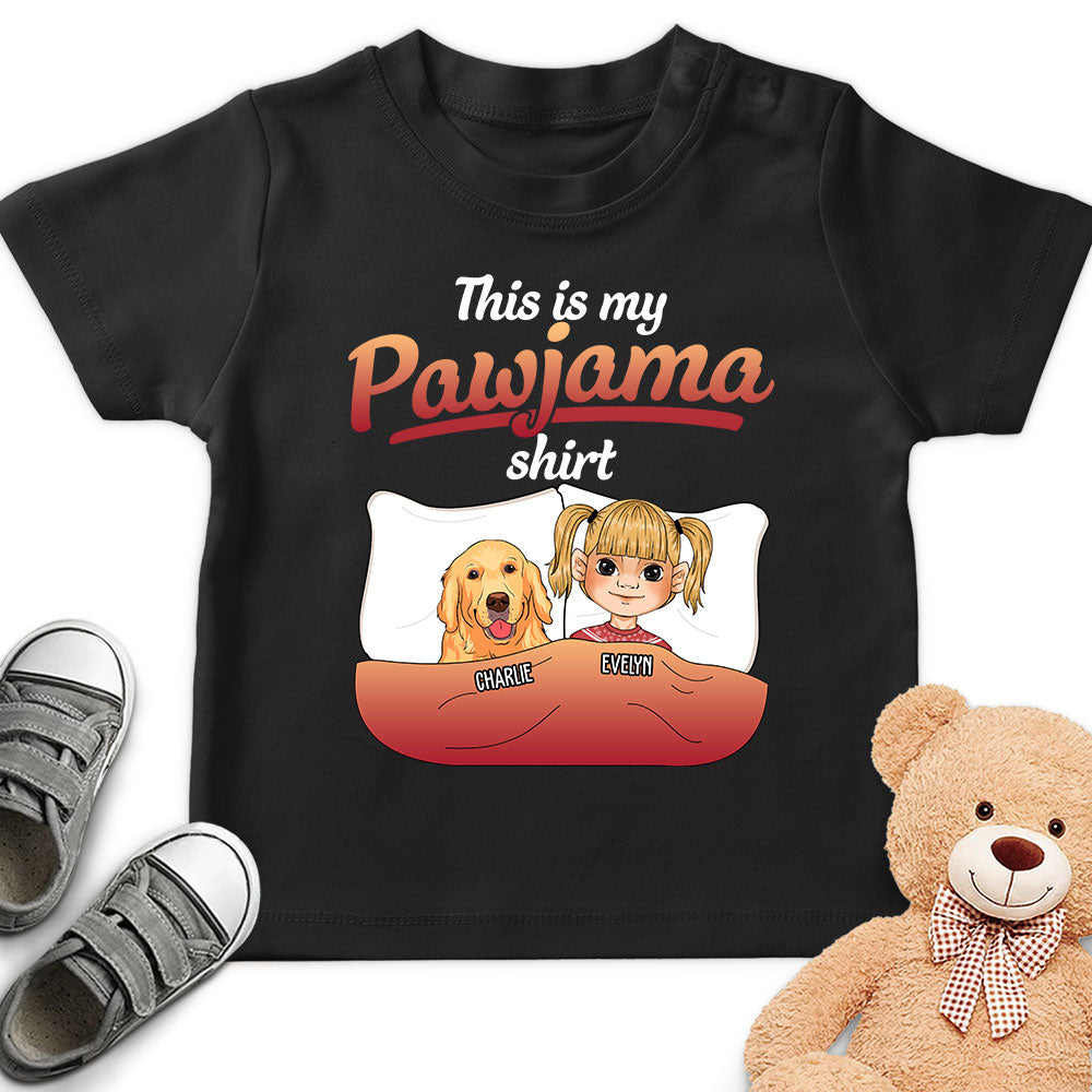 Personalized Custom Youth Pajama T-shirt with Pet Design
