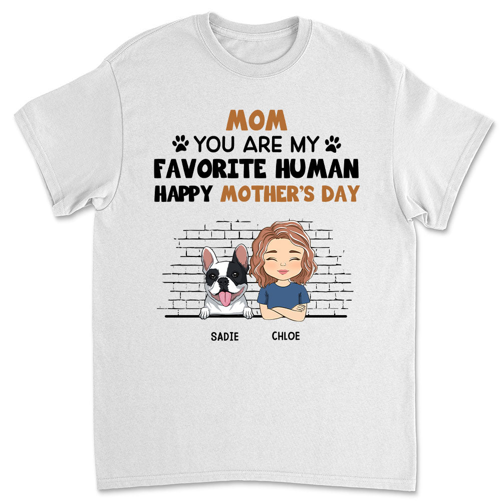 Personalized Custom Unisex 'Our Favorite Human' T-shirt - Ideal Gift for Pet Lovers