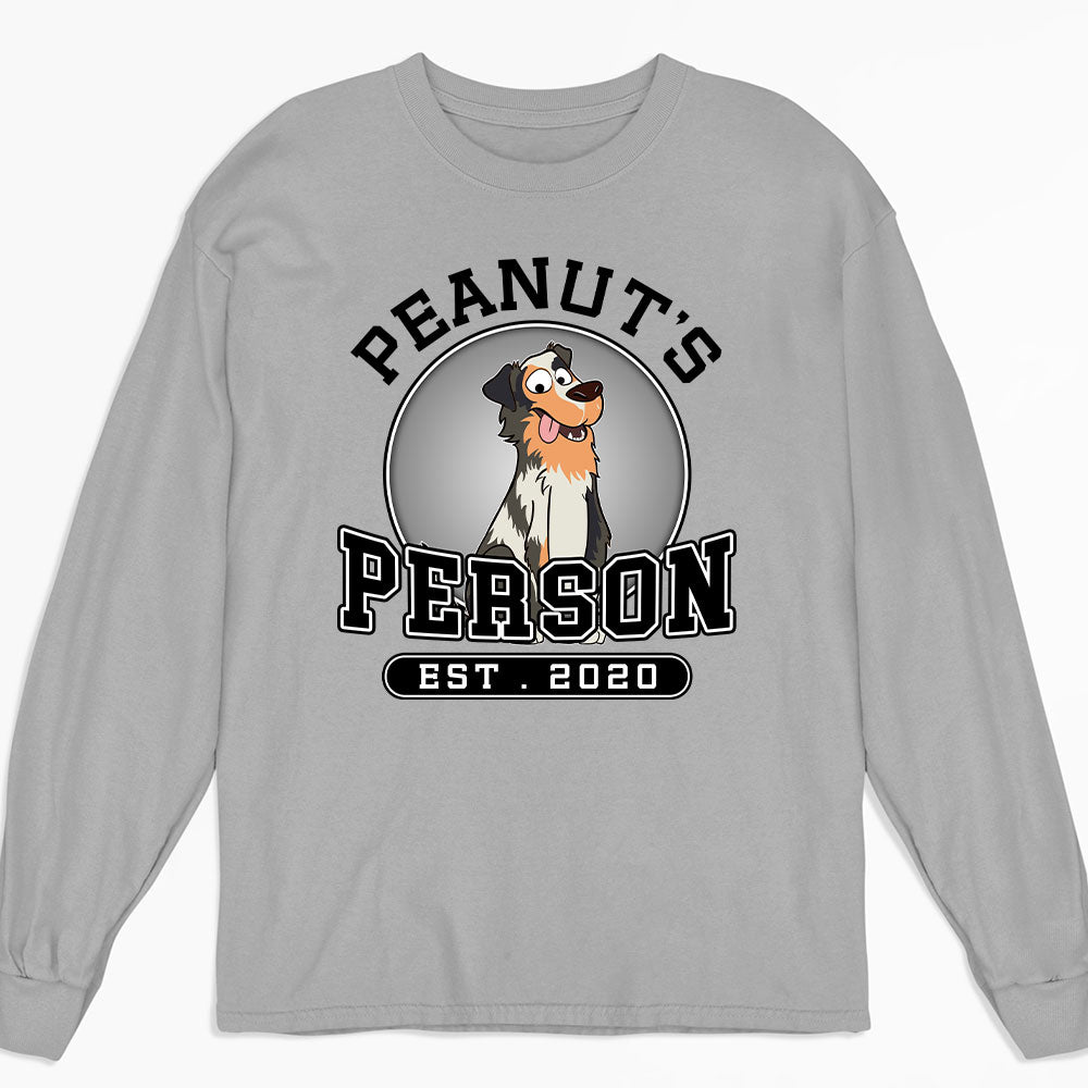 Customizable Personalized Long Sleeve Dog Lover T-shirt