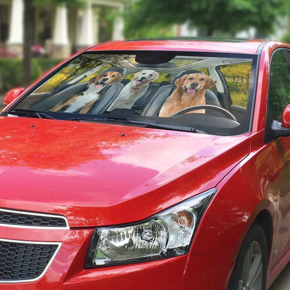 Customized Pet Photo Personalized Car Sunshade - Ideal Gift for Pet Lovers