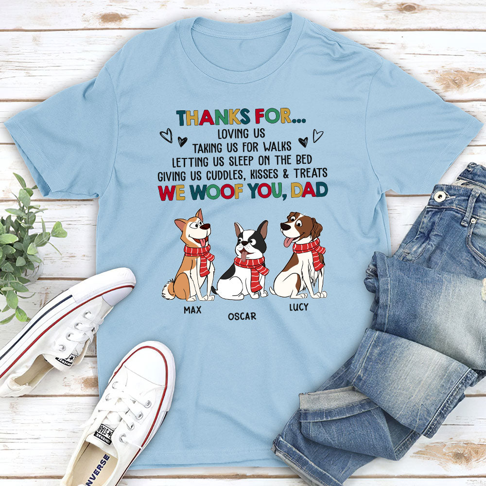 Funny Personalized Custom Unisex Dog Appreciation T-shirt