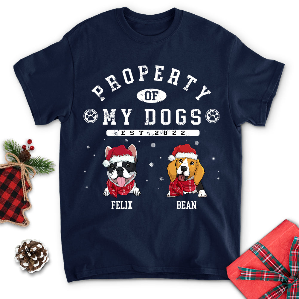 Personalized Christmas Dog Lover Unisex T-shirt - Custom Gift for Pet Enthusiasts
