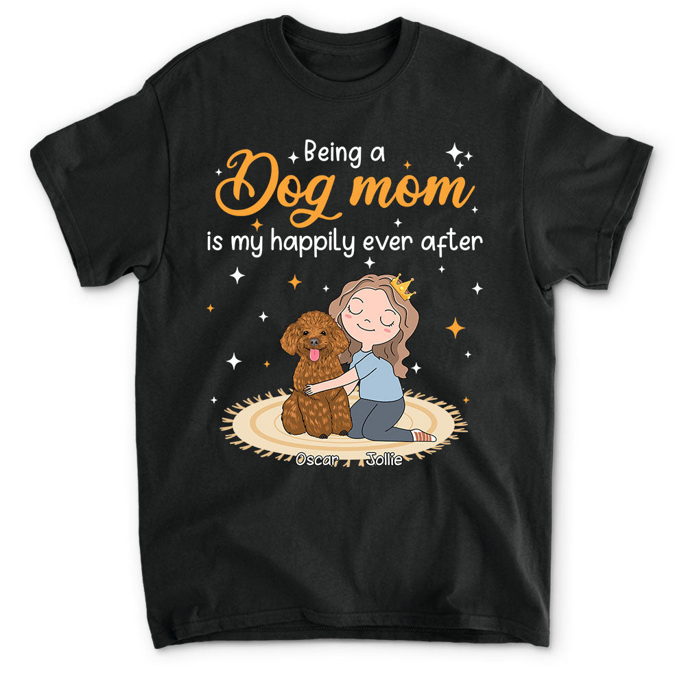 Happy Dog Mom - Personalized Custom Unisex Pet Lover T-shirt