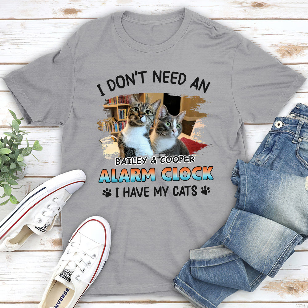 Personalized Unisex Alarm Clock Design T-shirt - Ideal Gift for Pet Lovers