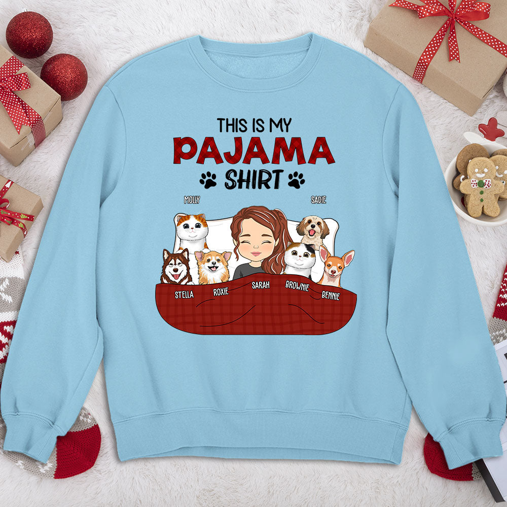 Personalized Custom Pajama Sweatshirt - Version 3: Ideal Gift for Pet Lovers