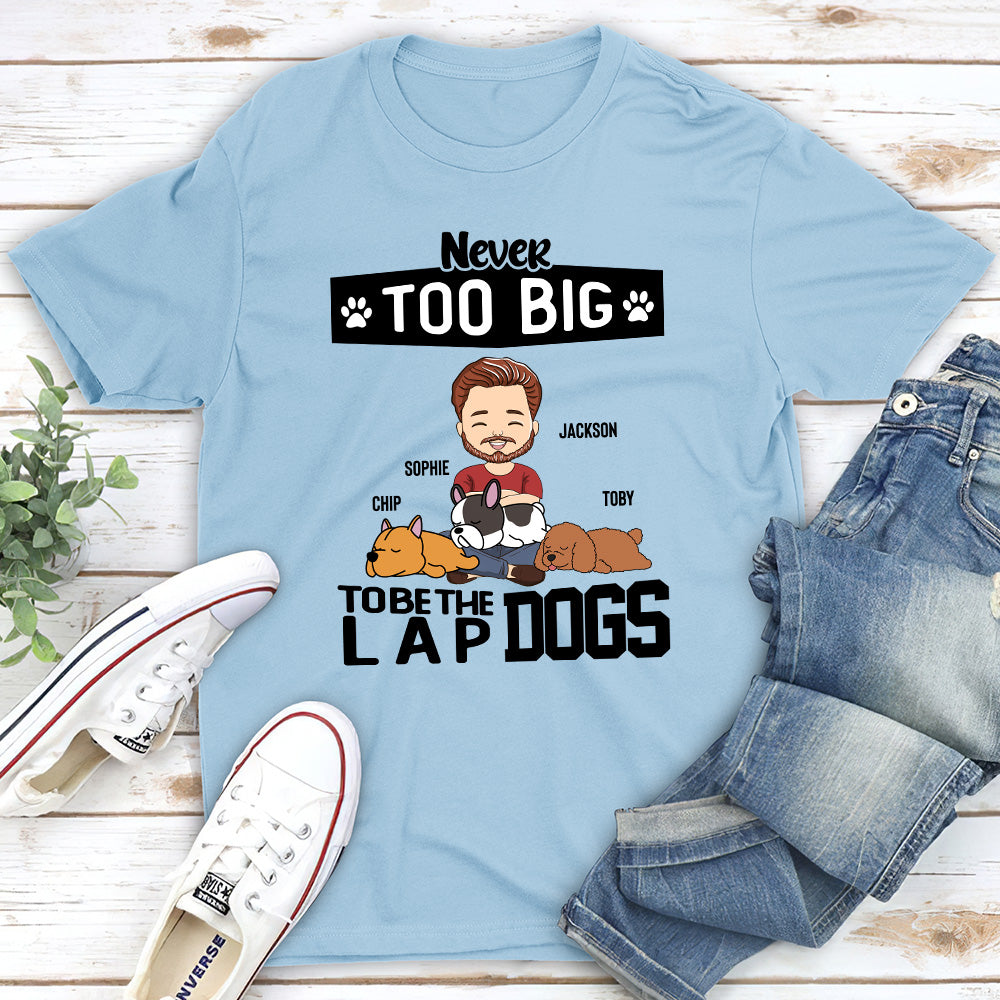 Lap Dog Personalized Custom Unisex T-shirt - Ideal Gift for Pet Lovers