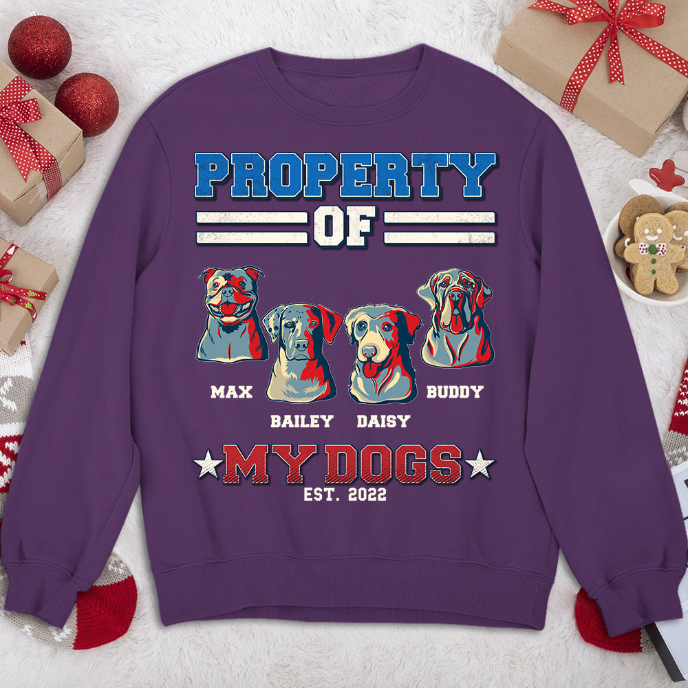 Personalized Custom 'This Is Property Of' Sweatshirt - Ideal Gift for Pet Lovers