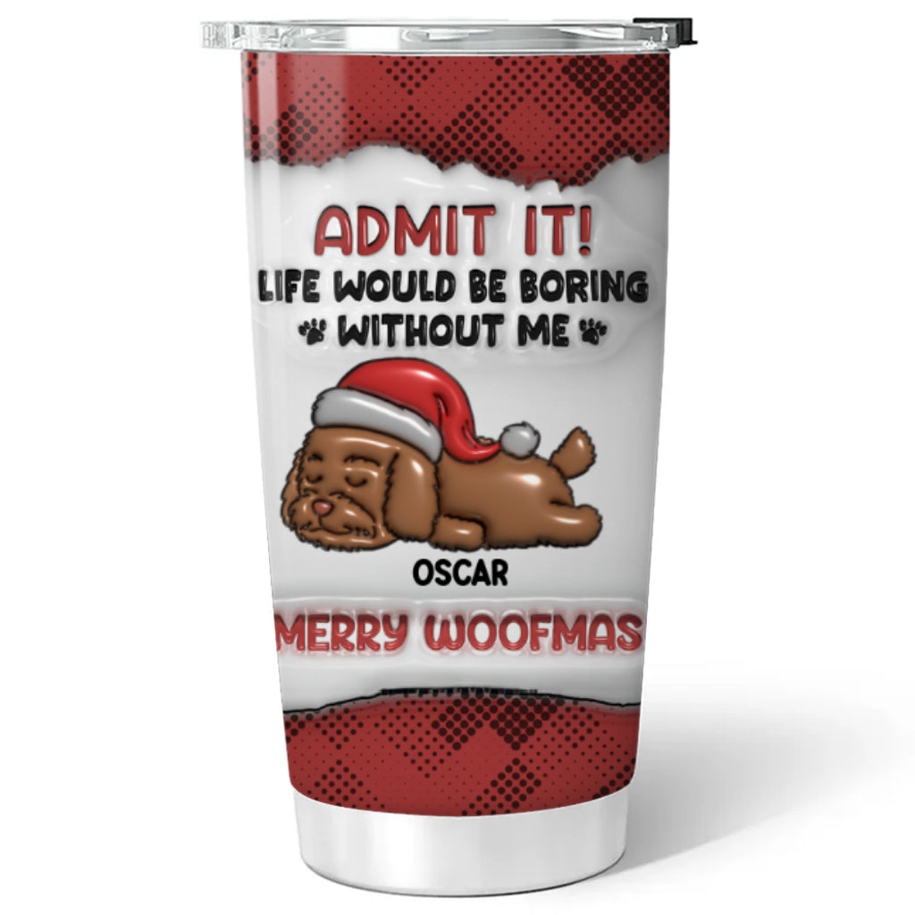 Personalized 3D Inflated Effect Christmas Tumbler - Ideal for All Occasions