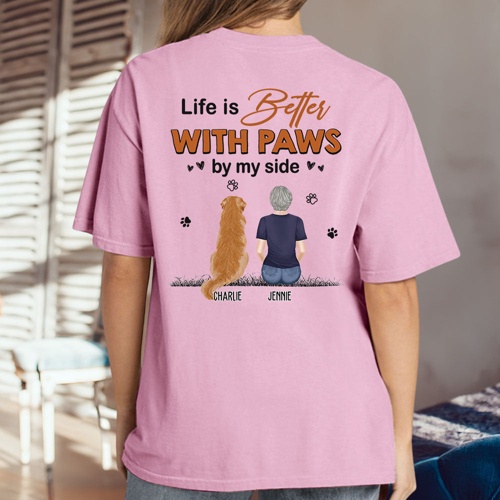 Paws By My Side - Customizable Unisex Personalized Pet Lover T-shirt