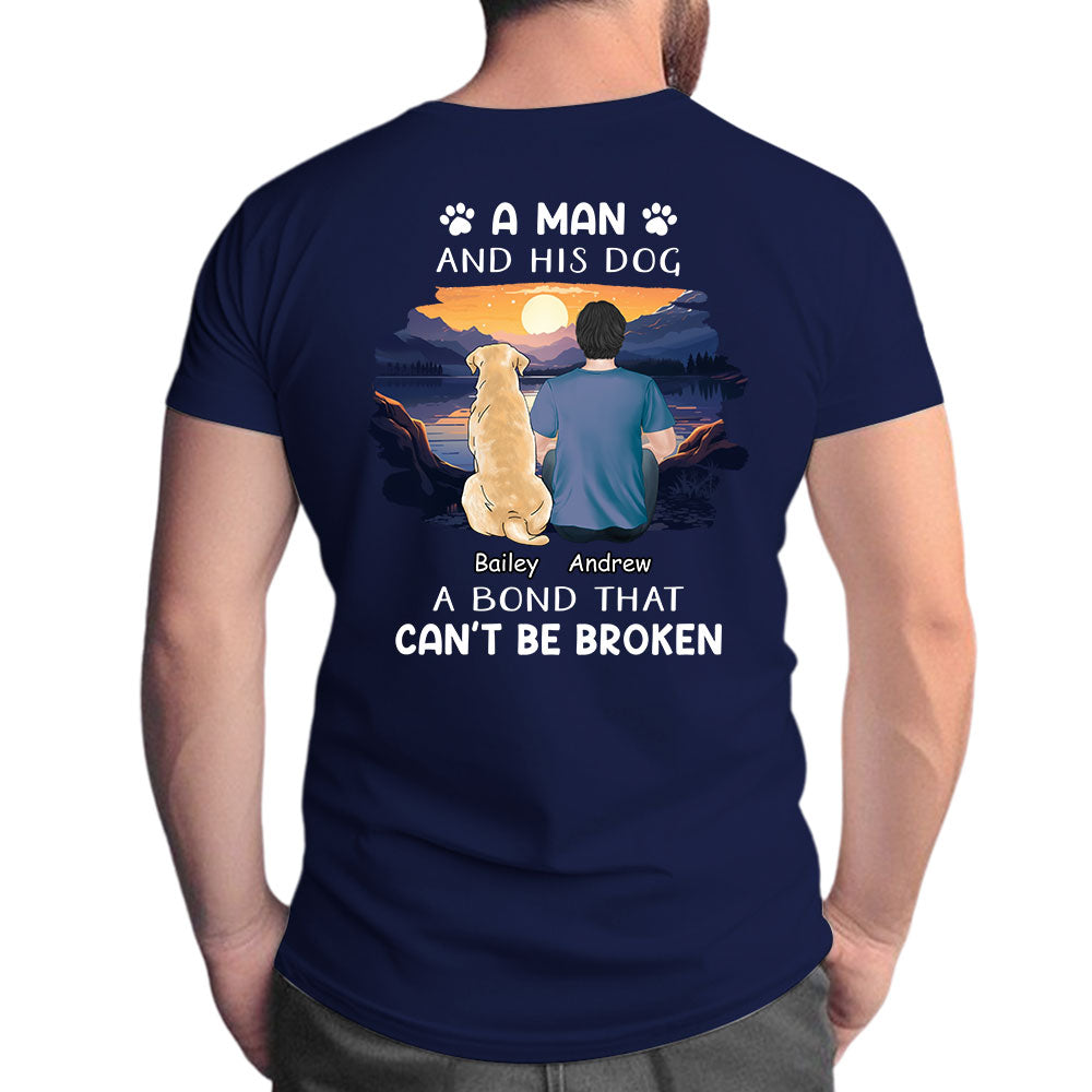 Personalized Unisex 'Man With Pets' T-shirt - Ideal Gift for Pet Lovers