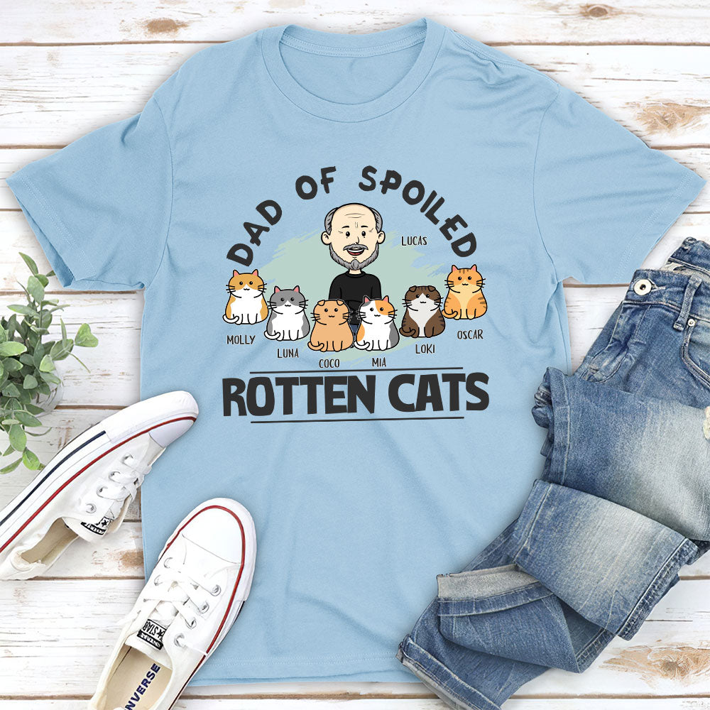 Customizable Unisex 'Mom Of Spoiled Cats' T-shirt - Ideal Gift for Pet Lovers