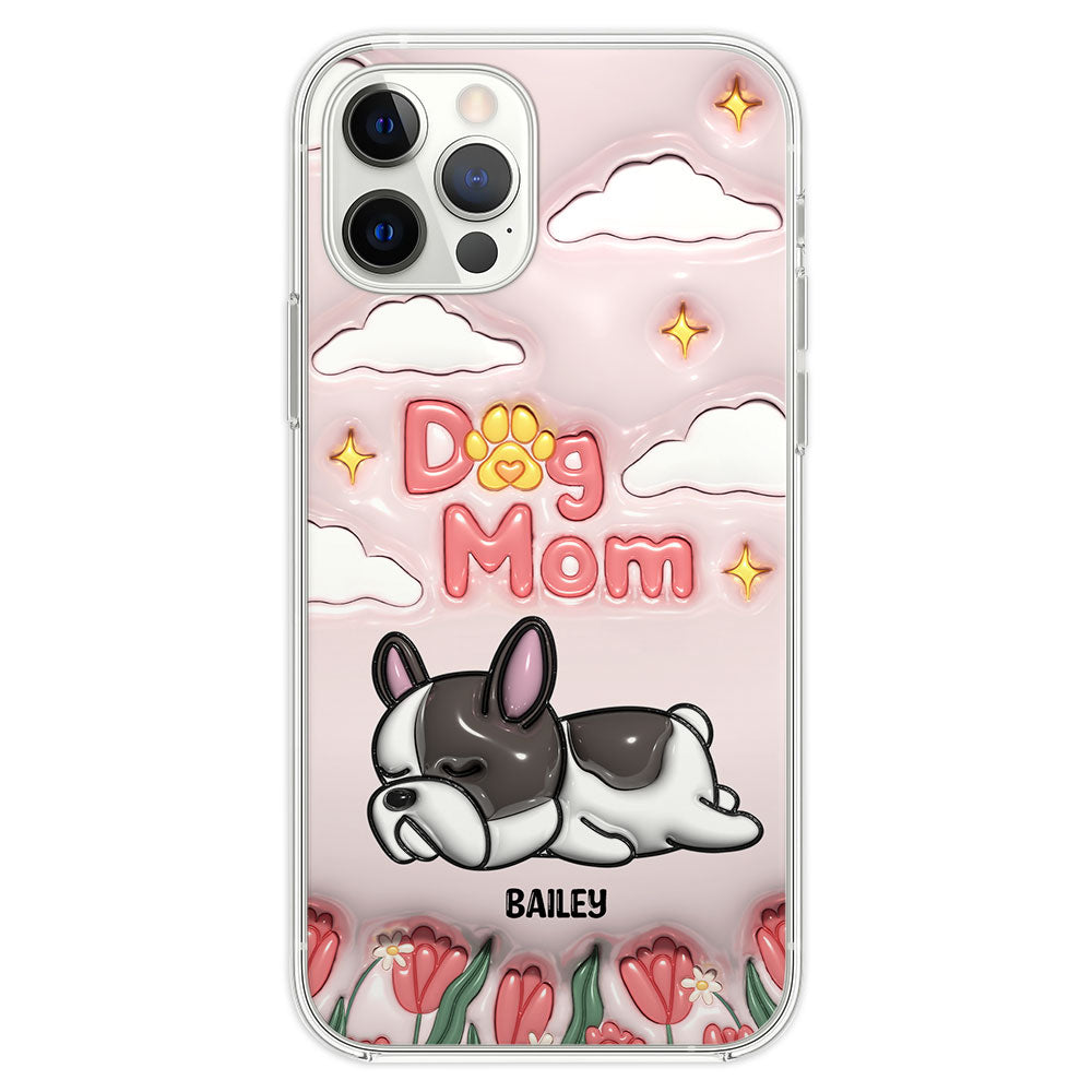 Personalized 3D Inflated Effect Phone Case - Show Your Love for Fur Moms