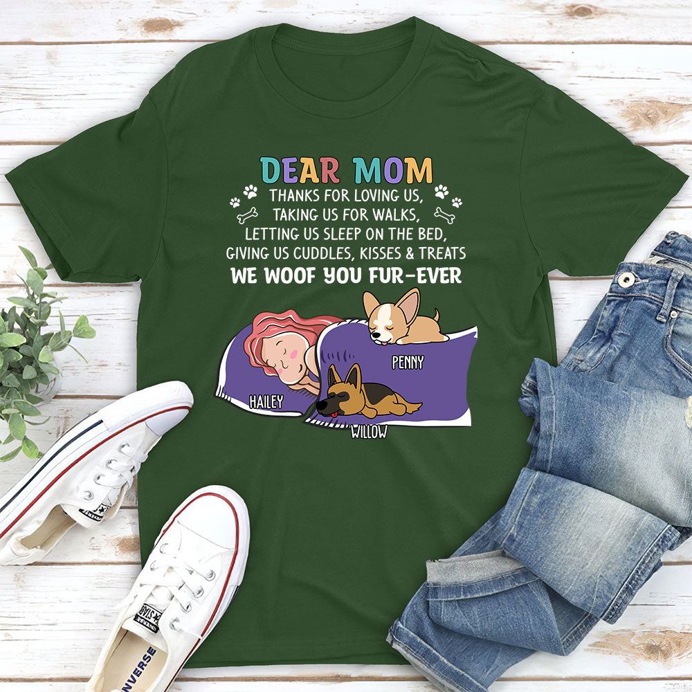 Personalized Custom Unisex 'Thanks for 2' Dog-themed T-shirt - Ideal Gift for Pet Lovers