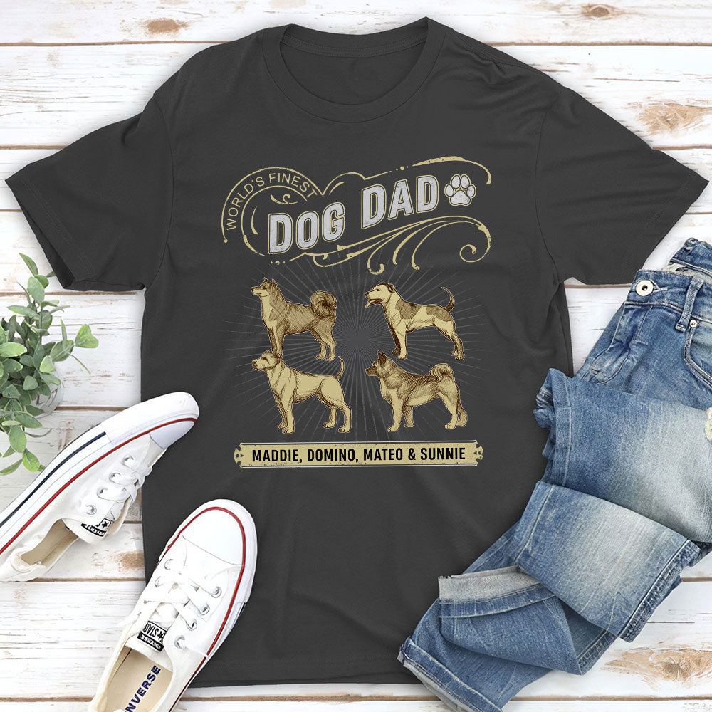 Finest Personalized Custom Unisex T-shirt for Dad and Mom - Ideal for Pet Lovers