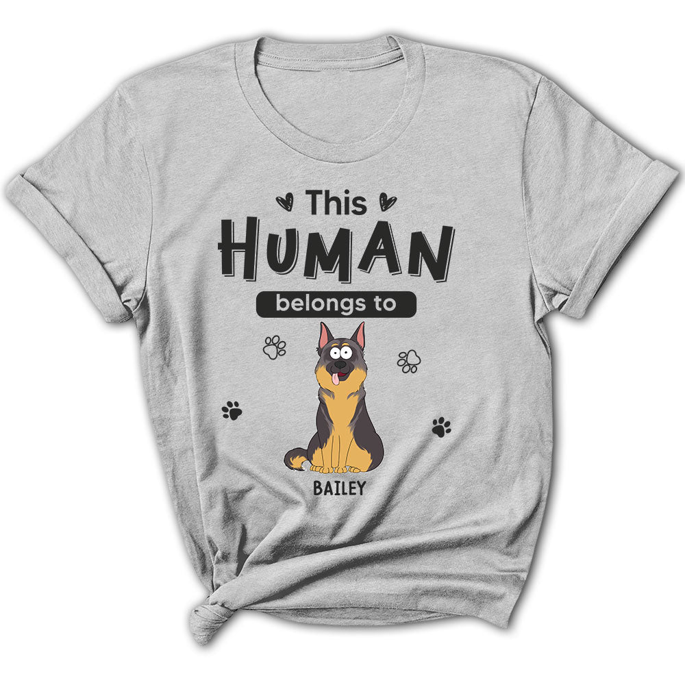 Personalized Custom Women's Dog Lover T-shirt - Ideal Gift for Pet Enthusiasts
