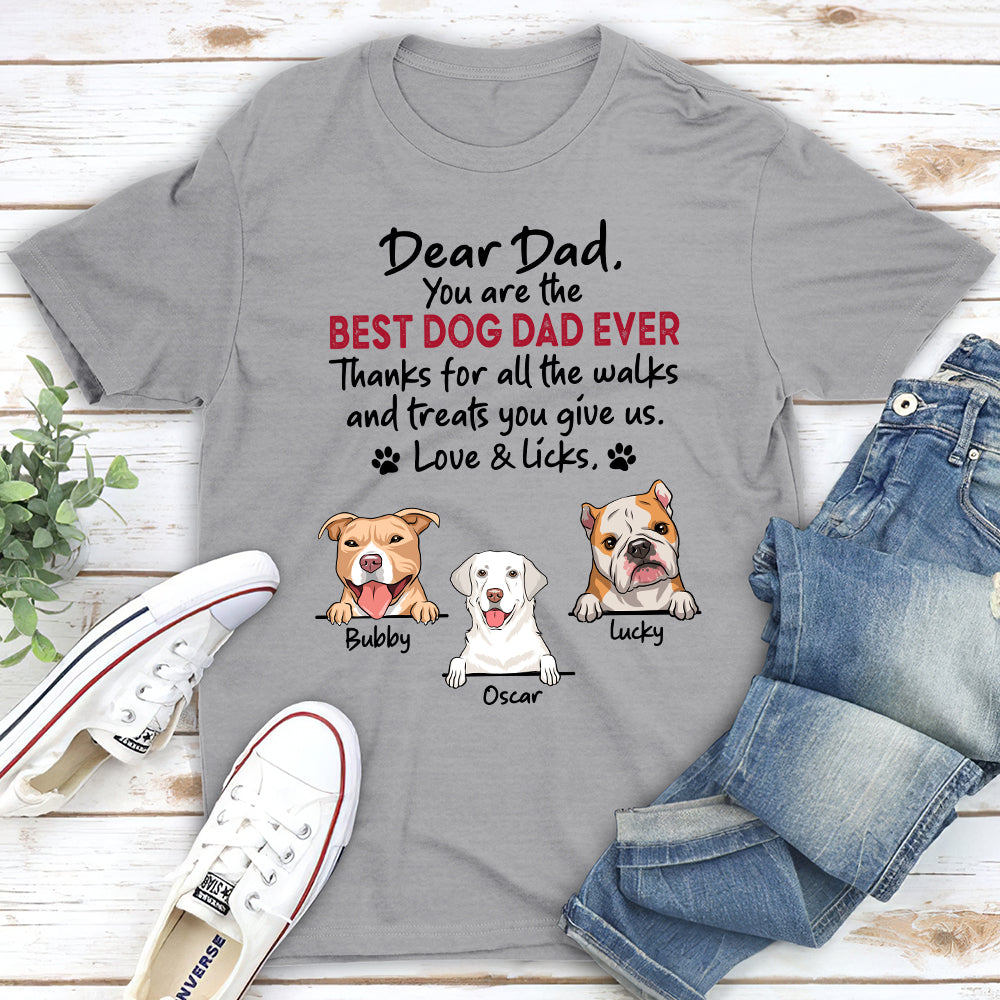 Walks And Treats - Customizable Unisex Personalized Pet Lover T-shirt