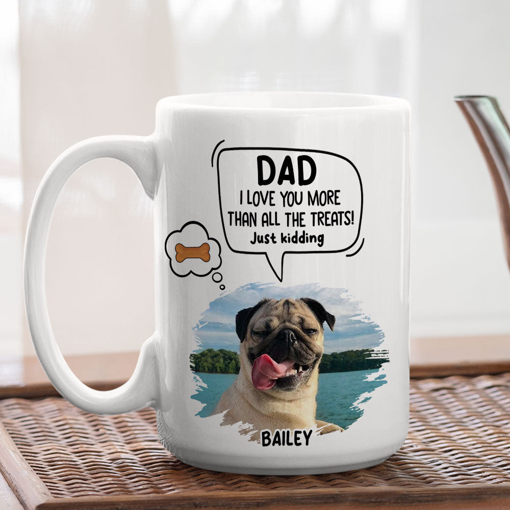 Personalized Pet Just Kidding Photo Custom Coffee Mug - Ideal Gift for Pet Lovers