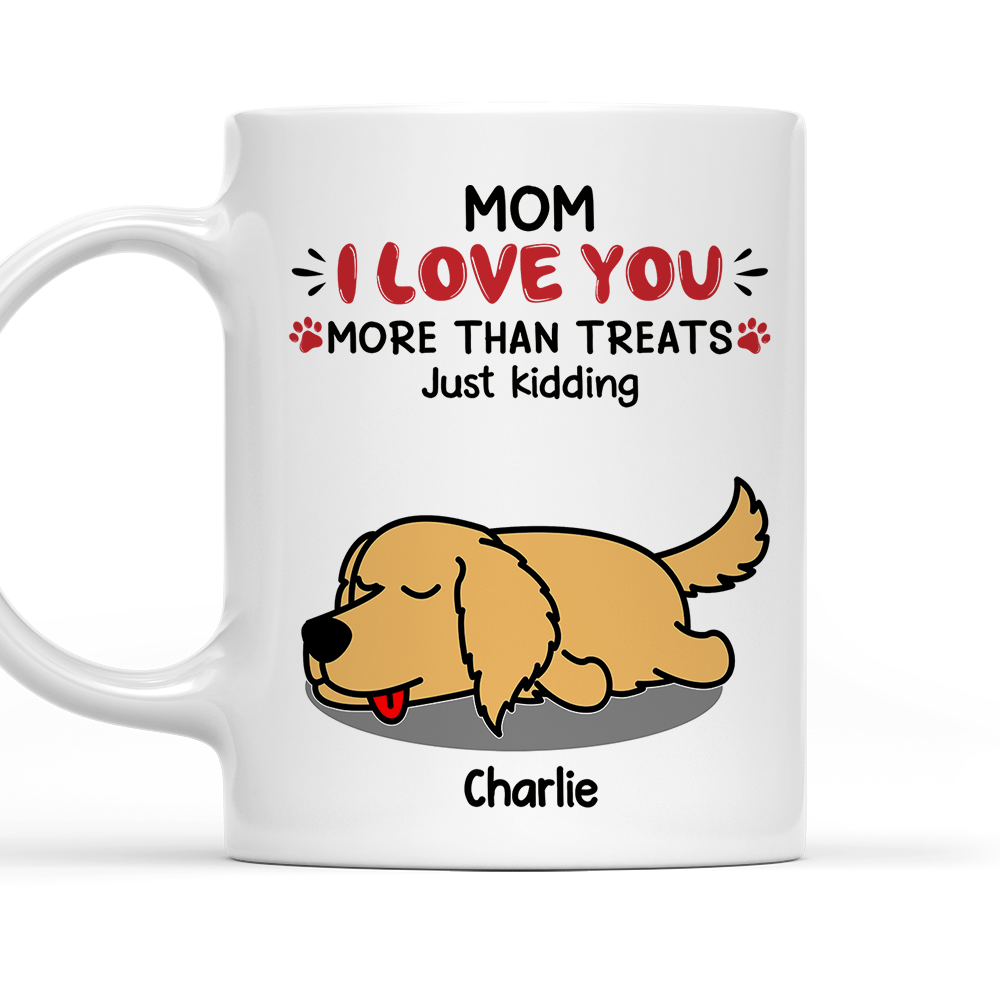 Personalized Custom 'Love You, Just Kidding' Coffee Mug - Ideal Gift for Pet Lovers