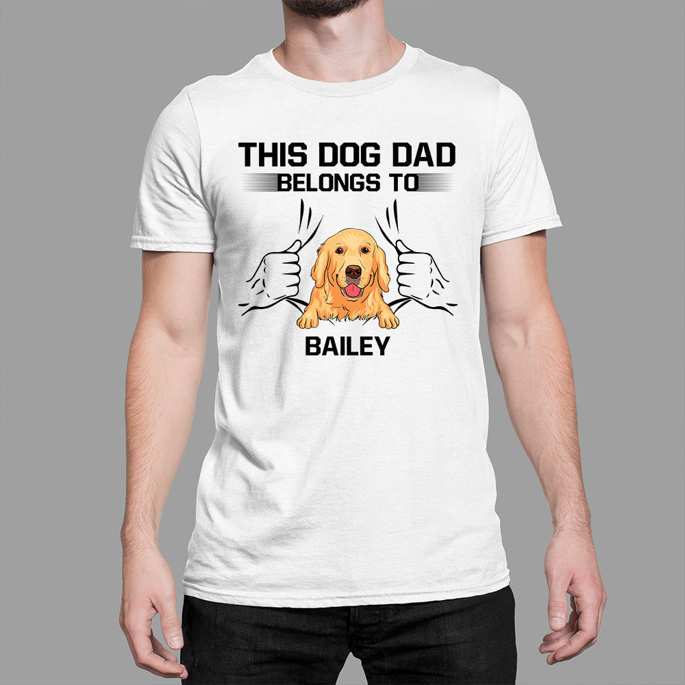 Personalized Unisex Dog Dad Tribute T-shirt - Ideal Gift for Pet Lovers