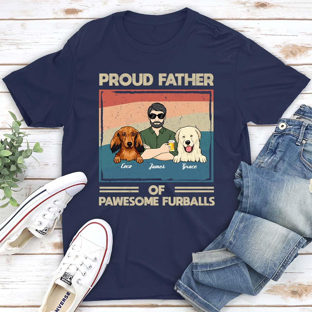 Proud Dog Dad - Customizable Unisex Personalized T-shirt
