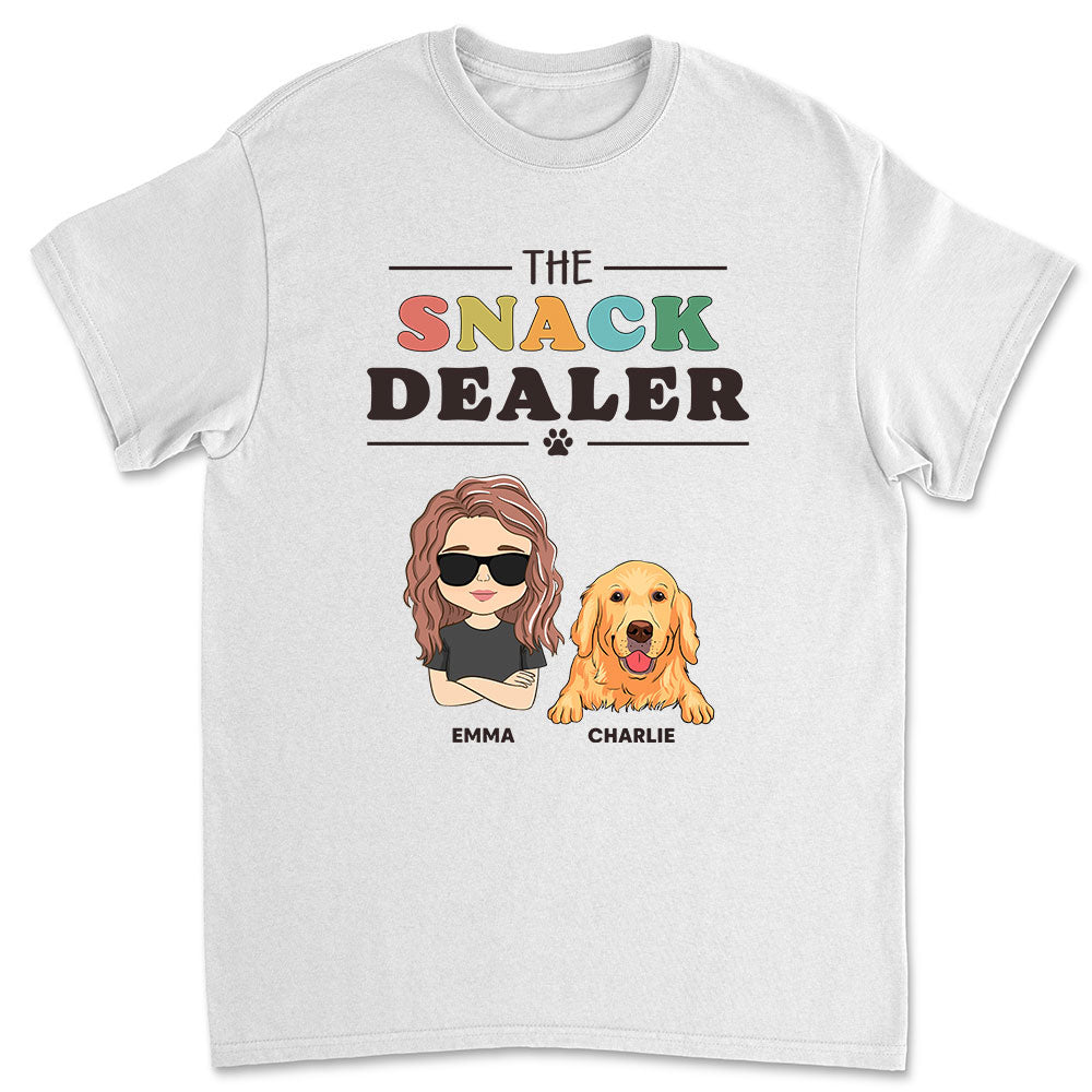 The Snack Dealer 2 - Customizable Unisex Personalized T-shirt for Pet Lovers