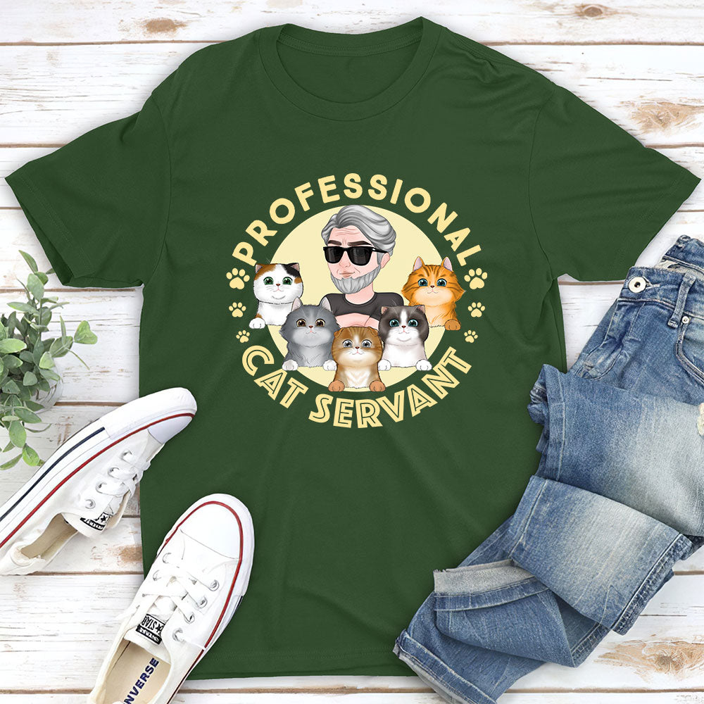 Exclusive Personalized Unisex Professional Cat Servant 2 T-shirt for Pet Lovers