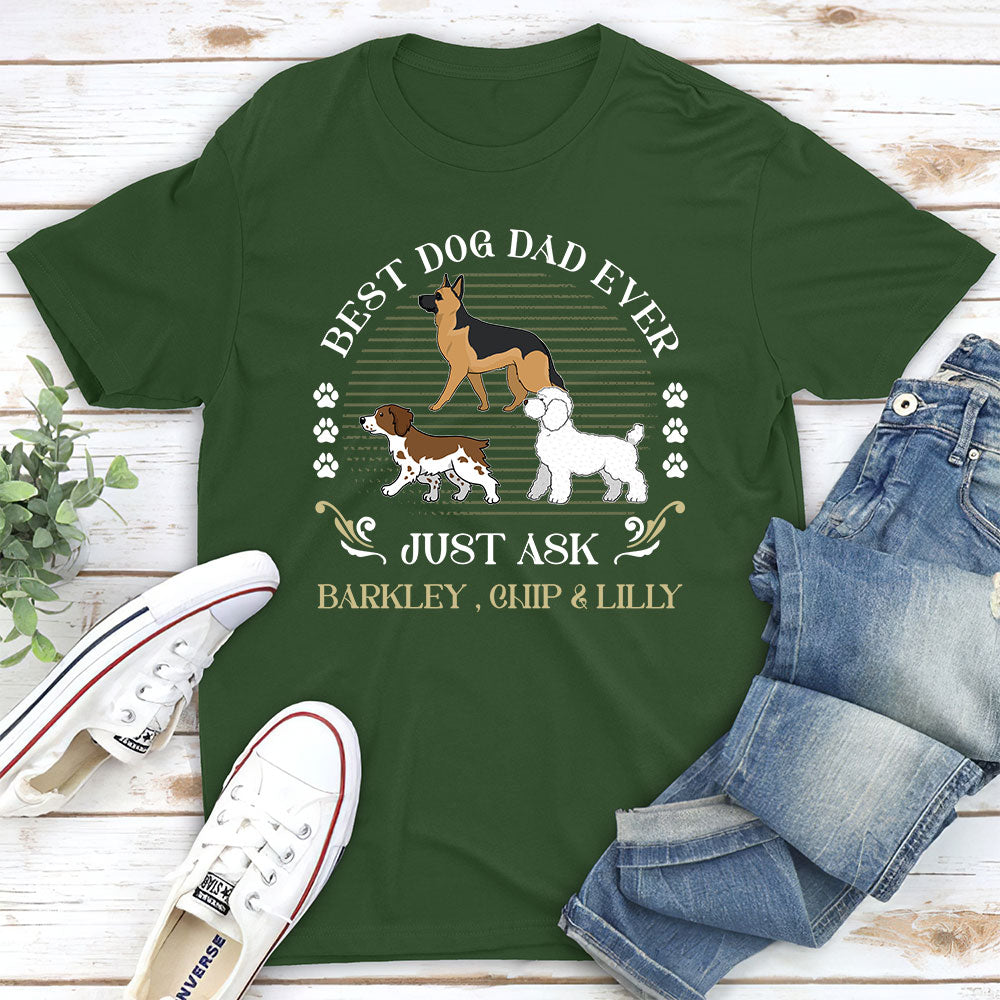 Customizable Unisex T-shirt: Ideal Gift for Dog - Loving Parents
