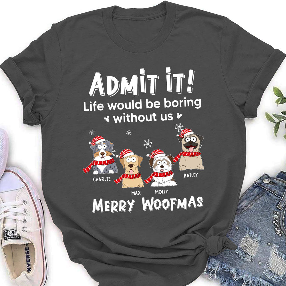Funny Peeking Admit - Customizable Personalized Women's Pet Lover T-shirt