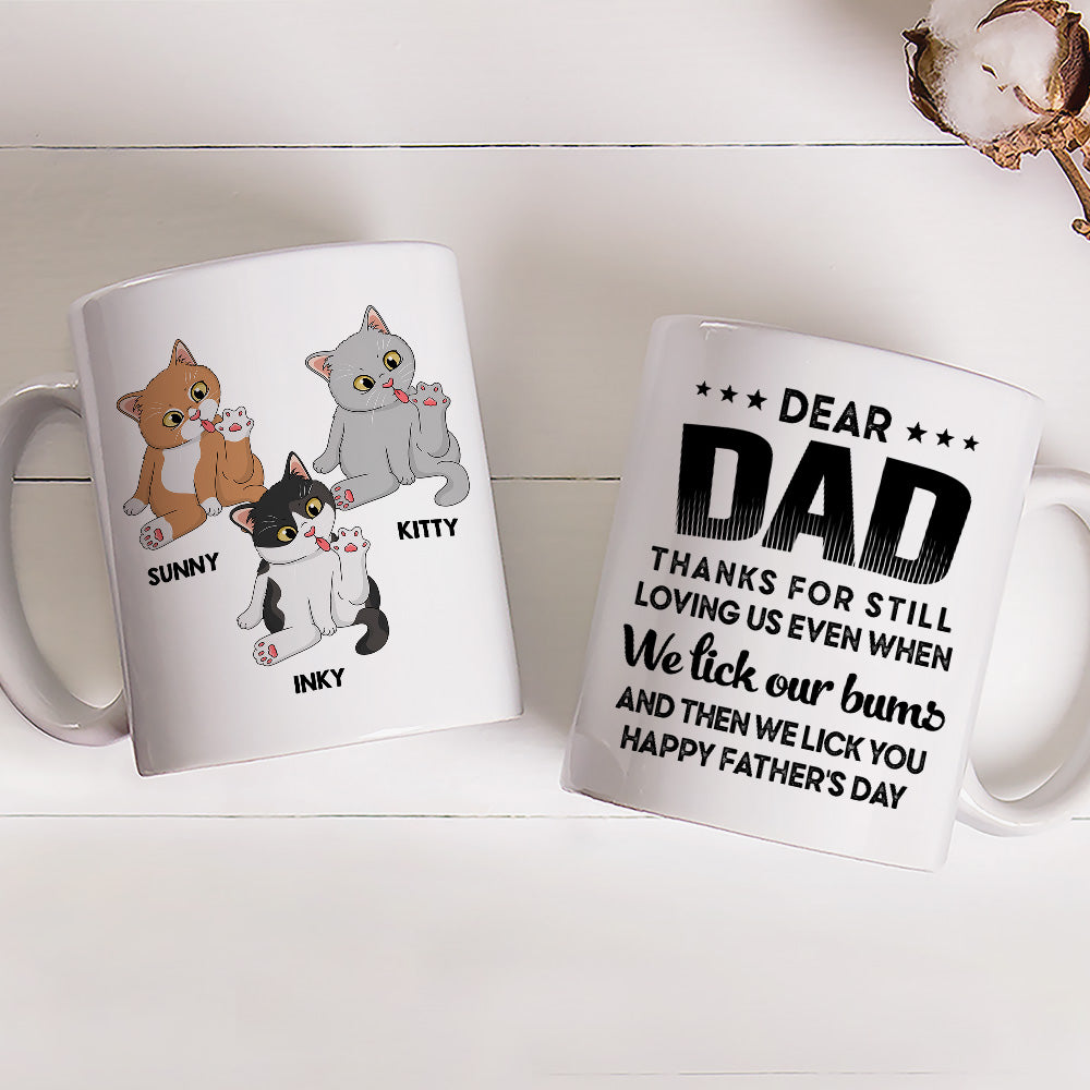 Personalized 'Lick My Bum' Custom Coffee Mug - Ideal Gift for Pet Lovers