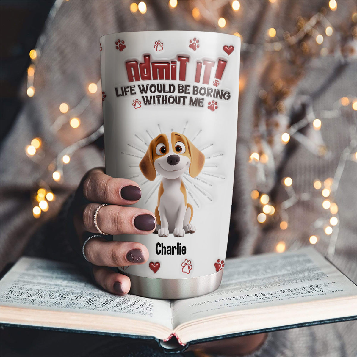 Accept It Mom Dad - Customizable 3D Inflated Effect Stainless Steel Tumbler