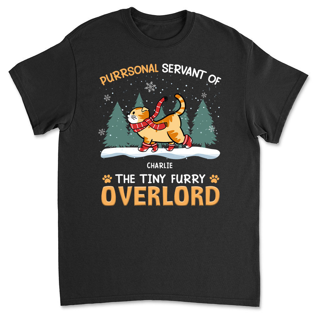Customizable Unisex T-shirt for Pet Lovers: Servant Of Tiny Overlords