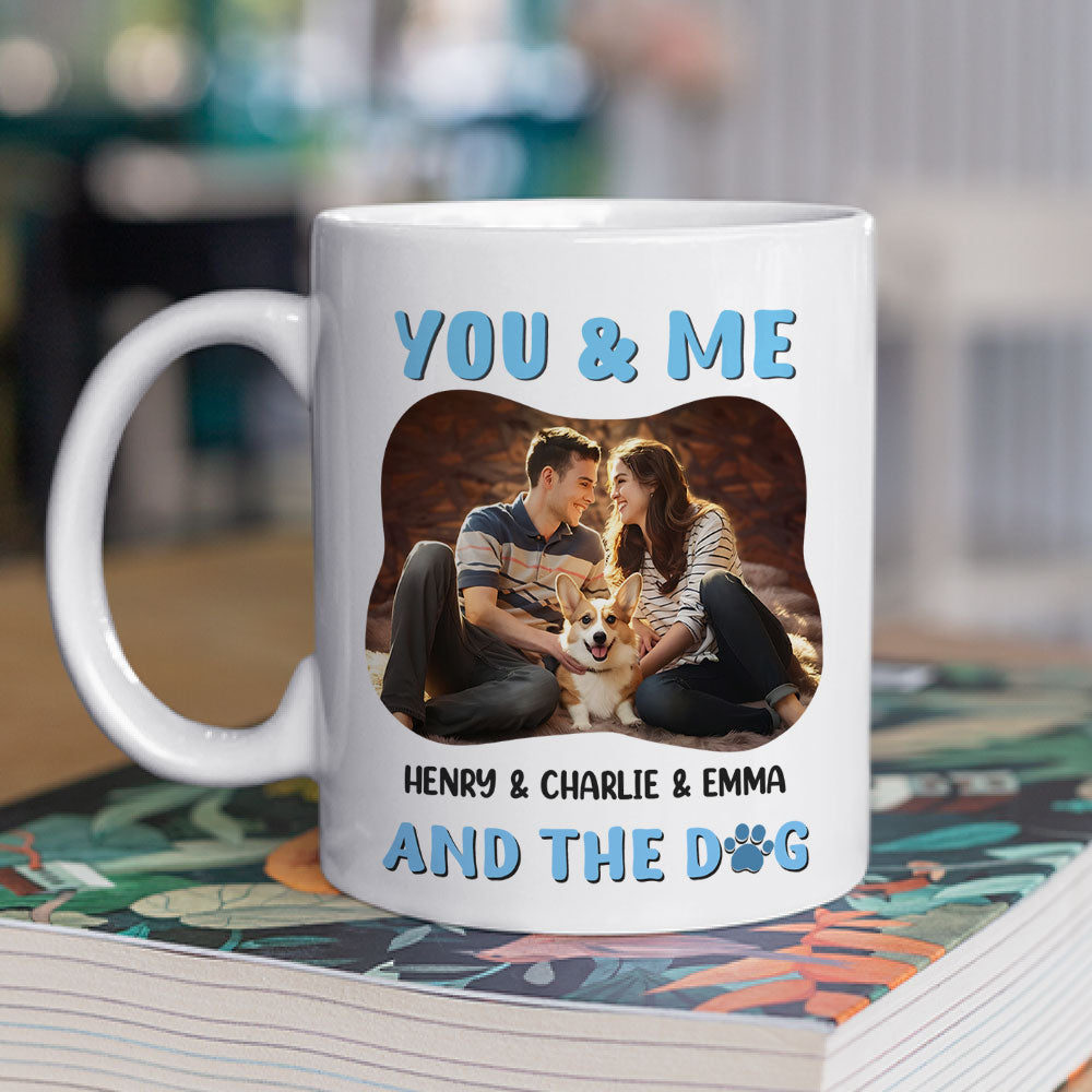 Personalized You & Me Dog Photo Custom Coffee Mug - A Unique Gift