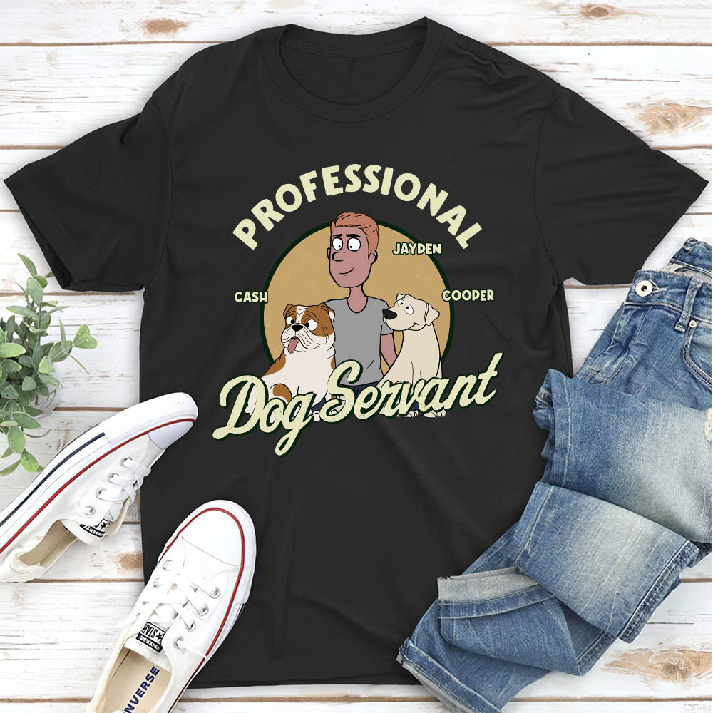 Personalized Unisex 'Servant Of Dog' T-shirt - Ideal Gift for Pet Lovers