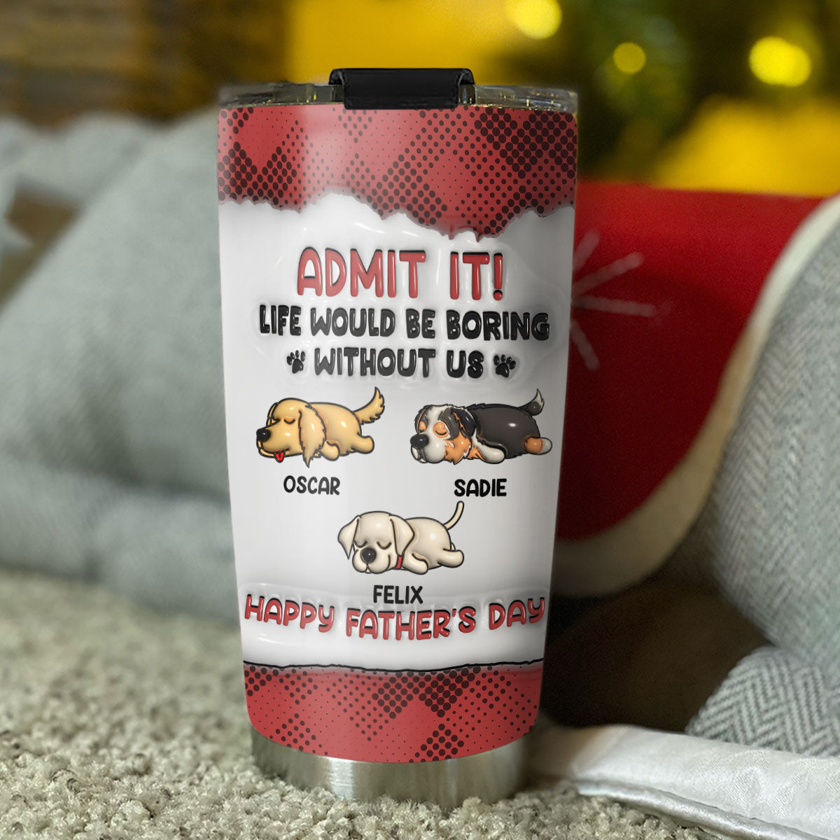 Personalized 3D Inflated Effect Custom Tumbler - Ideal for All Occasions