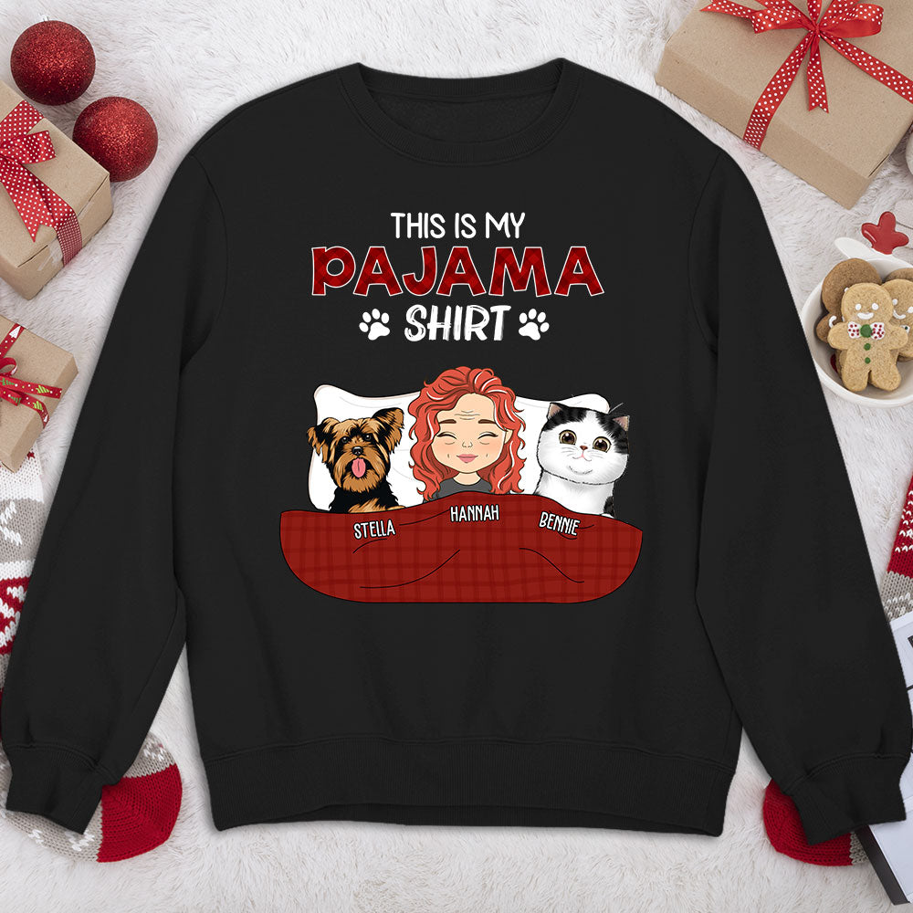 Personalized Custom Pajama Sweatshirt - Version 3: Ideal Gift for Pet Lovers