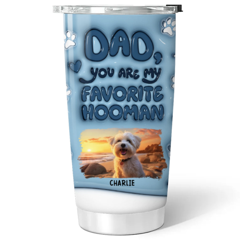 Personalized 3D Inflated Effect Custom Tumbler - Ideal for Dog Lovers