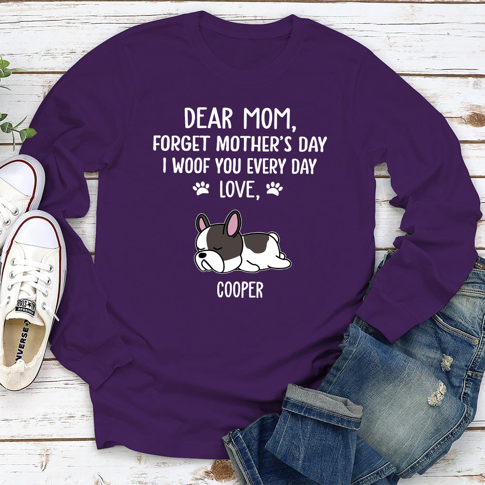 Woof You Dad - Exclusive Personalized Long Sleeve T - shirt for Pet Lovers