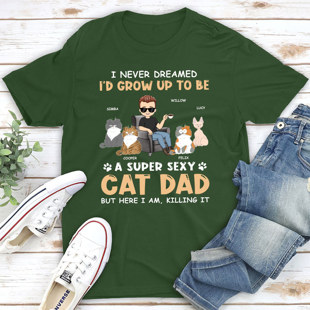 Sexy Personalized Custom Unisex T-shirt for Pet Lovers - Dad & Mom Style