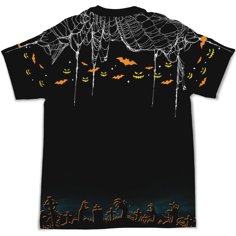 Personalized All-over-print Halloween Dog T-shirt - Ideal Gift for Dog Lovers